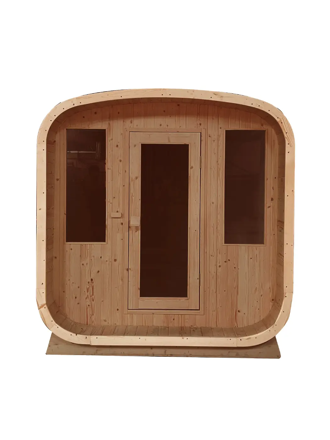 Sauna extérieur KUB en bois vue 01