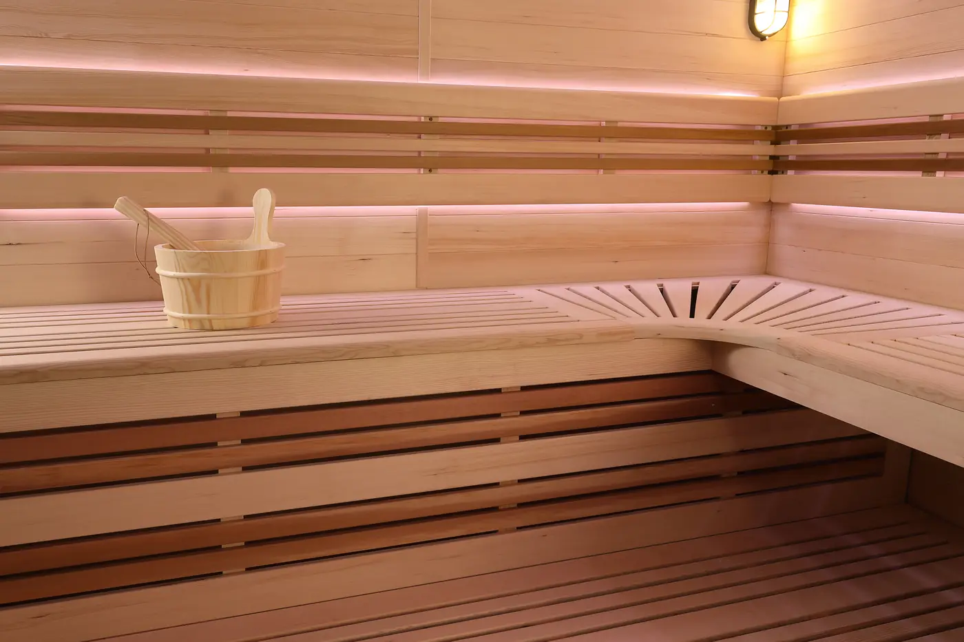 Sauna Ottawa intérieur bois vue 03