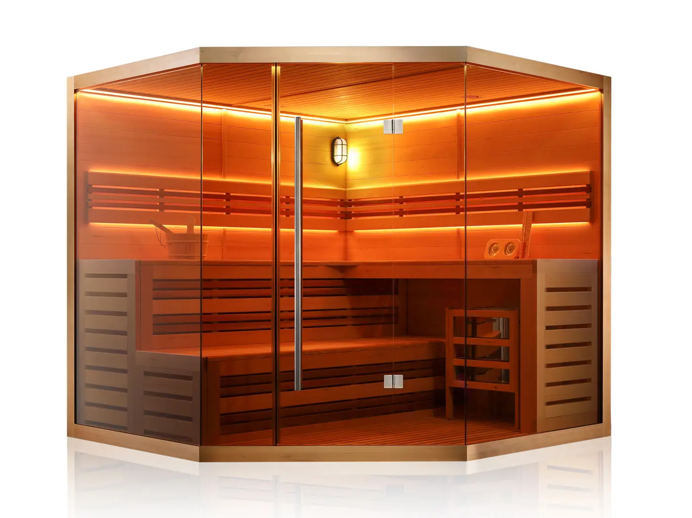 Sauna Ottawa intérieur bois vue 07
