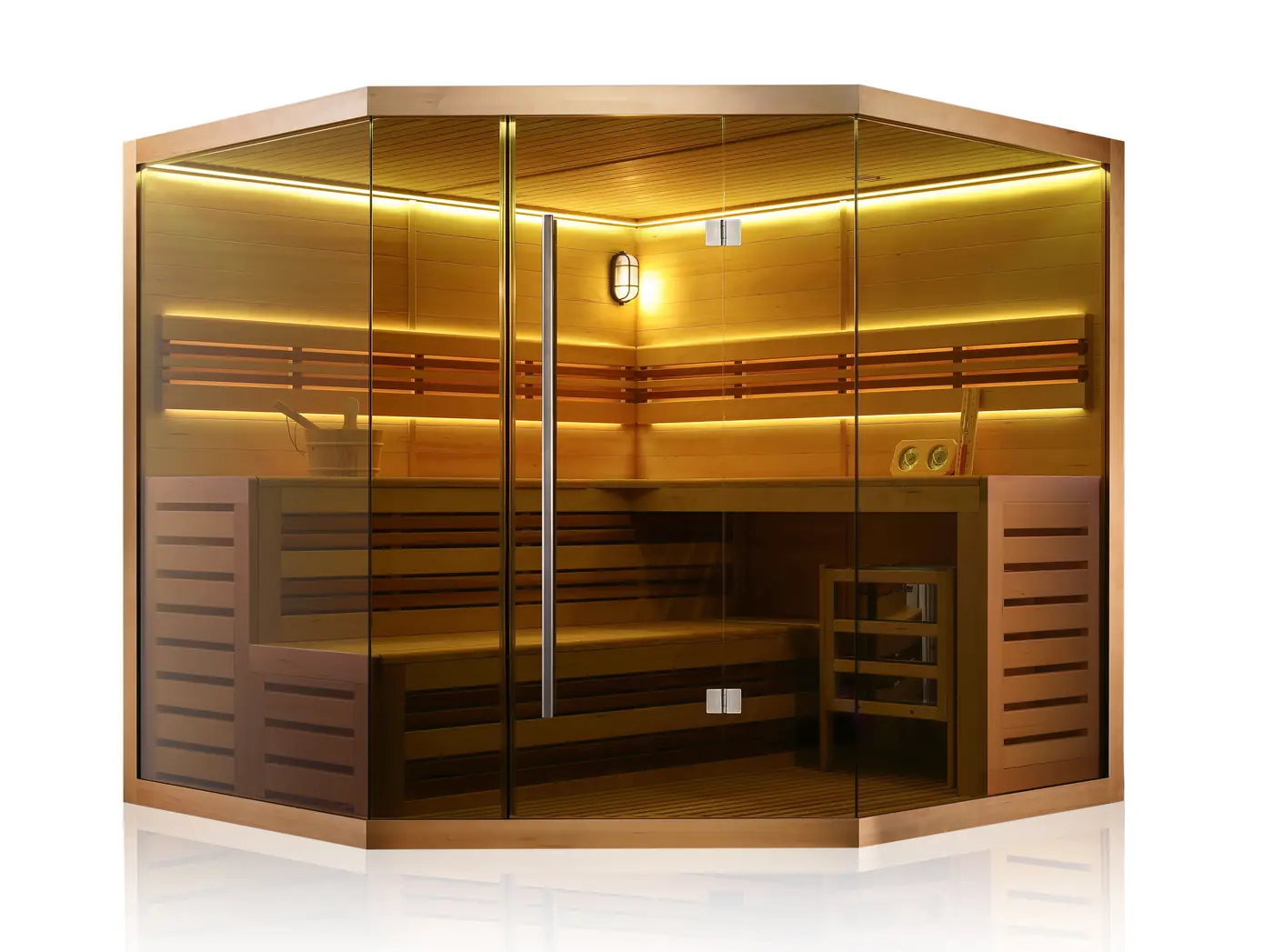 Sauna Ottawa intérieur bois vue 12