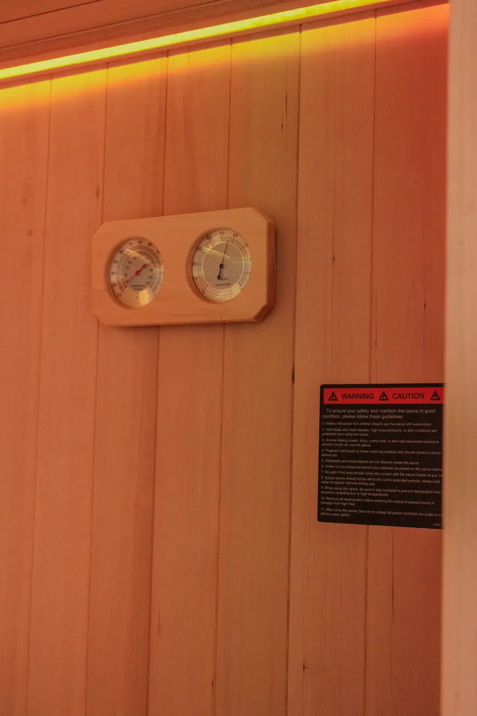 Sauna Vancouver présenté au showroom détail 6110