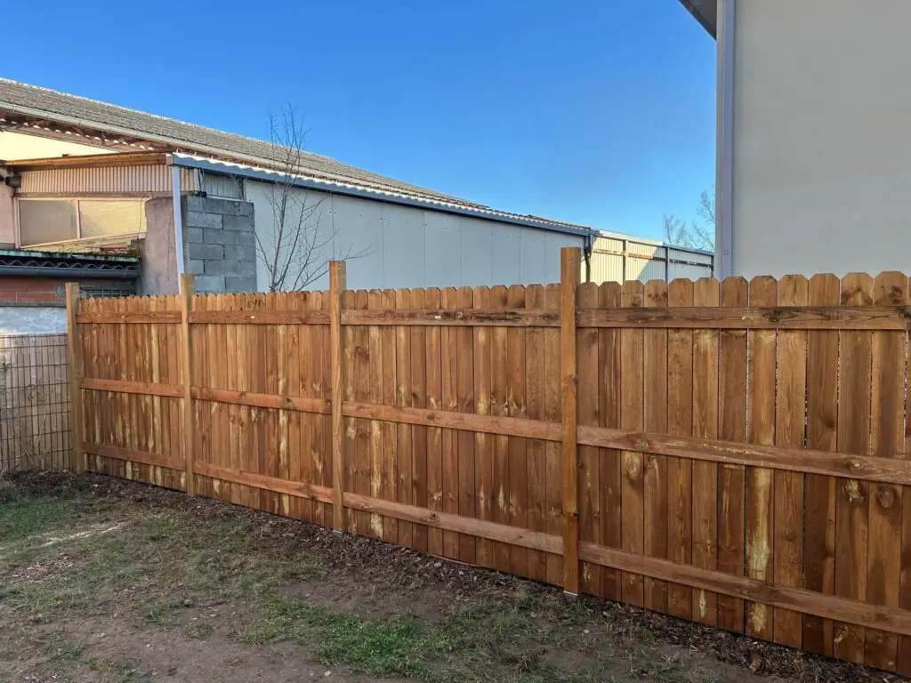 Clôture bois extérieure pour jardin