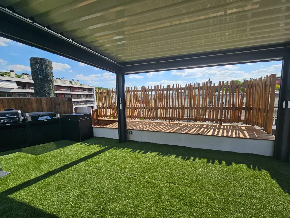 Pergola avec terrasse bois